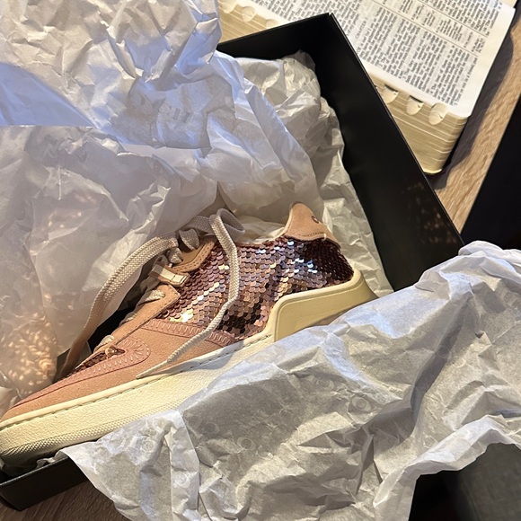 COACH CITYSOLE COURT Sequin Pink Women's Sneakers - Picture 3 of 16